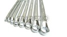 8 Pc Ring Spanner Set Metric Chrome Plated - SPAREZO